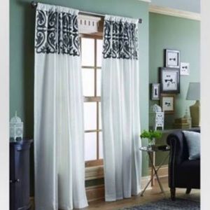 [Set of 2] Threshold Embroidered Curtains